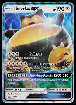 SNORLAX GX - SM05 HOLO PROMO SUN & MOON PROMO POKEMON MP - Image 1