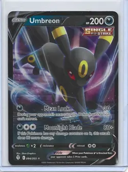 Umbreon V 094/203 Evolving Skies NM Full Art Ultra Rare Pokemon Card - Image 1