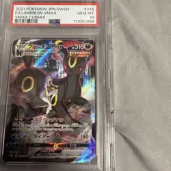 Umbreon VMAX CSR PSA10 Japanese S8b VMAX Climax Character Rare Card - Image 3