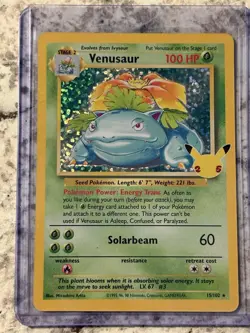 Venusaur 15/102 Pokemon Card - Celebrations: Classic Collection - NM - Image 1