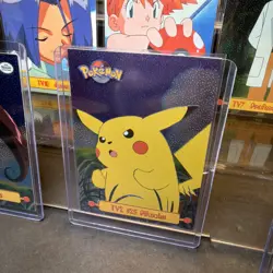 Vntg Pokemon TV Animation Blue & Black Label Topps Mixed lot - tin jumbo card - Image 5