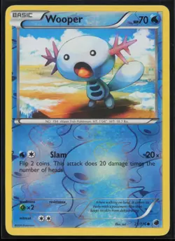 Reverse Holo Wooper 21/116 Plasma Freeze Pokemon TCG Card - Image 1