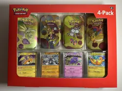 Pokemon 151 | 4 Mini Tins + 4 Promo Cards Bundle - Sam’s Club - Image 1