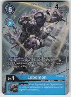 Lobomon - P-030 (2nd Anniversary Promo Digimon Promotion Cards P-030 P NM - Image 1