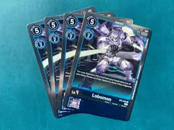 Lobomon BT4-025 Playset Resurgence Booster Foil Digimon Card Game x4 - Image 1