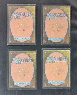 MTG 4x (LP) FIREBALL Fourth 4th Edition Playset Magic the Gathering See Pics - Image 2