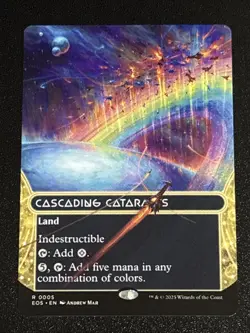 MTG Edge of Eternities Stellar Sights Cascading Cataracts Borderless 0005 Rare - Image 1