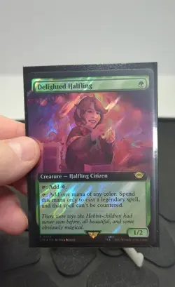 Delighted Halfling (Extended Art) (Surge Foil) Universes Beyond: the Lord of the - Image 1
