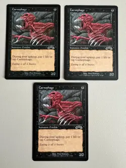 3x Carnophage - MTG - Exodus - ENGLISCH - ©1998 M/NM common - Image 1