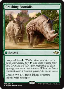 x1 Crashing Footfalls R MTG Modern Horizons M/NM, English - Image 1