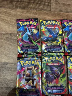 10 Pokemon Mega Evolutions Phantasmal Flames Booster Packs Sealed - Image 3