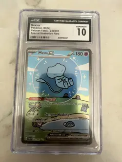 2024 Pokemon SV Paldean Fates Mew ex #232/091 CGC 10 - Image 1