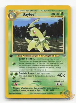 Pokemon TCG - Bayleef 29/111 Lightly Played Uncommon Neo Genesis 1st Edition - Image 1