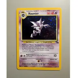 Pokemon TCG Haunter 6/62 Fossil Holo Rare HP50 1999 ENG Ken Sugimori WOTC - Image 1