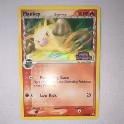 Pokemon TCG Mankey 70/110 Holon Phantoms Reverse Holo Basic 50HP EN - Image 3