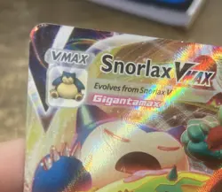 Pokemon TCG Snorlax VMAX Sword & Shield Base Set 142/202 Overall Good Condition - Image 3
