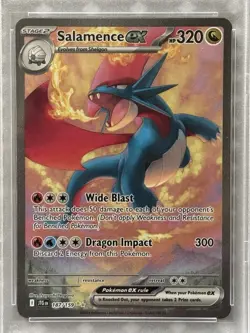 PSA 9 Salamence Ex Special Illustration 187 2025 Pokemon Journey Together - Image 2