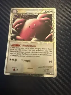Blissey Prime 106/123 Pokemon Heart Gold Soul Silver Moderately Played Condition - Image 1
