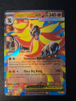 Mega Pyroar ex 15/86 ~ Chaos Rising ~ Double Rare ~ Pokemon TCG ~ NM/M - Image 1