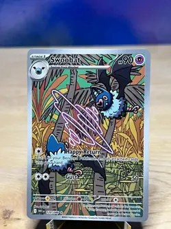 White Flare Swoobat 120/086 Illustration Rare Pokemon NM/M - Image 1