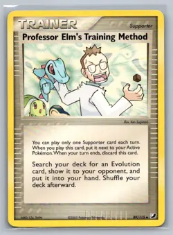 Professor Elm's Training Method 89/115 Uncommon Unseen Forces Pokemon LP - Image 1