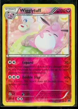 Pokemon WIGGLYTUFF 66/124 - XY Fates Collide - Rev Holo - NEAR MINT/MINT - Image 1