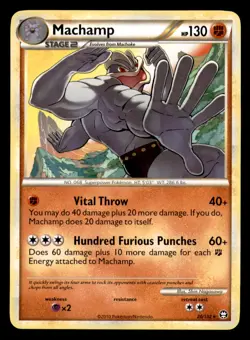 Machamp 26/102 Rare HGSS Triumphant Pokemon Near Mint - Image 1