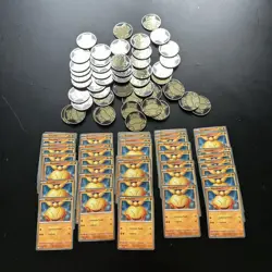 Pokemon Makuhita 068 Black Star Promo And Coins Lot of 50 - Image 1