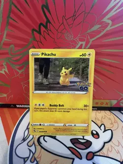 Pokemon TCG - 027/078 Pikachu Cosmo Holo - Pokemon Go - Image 1