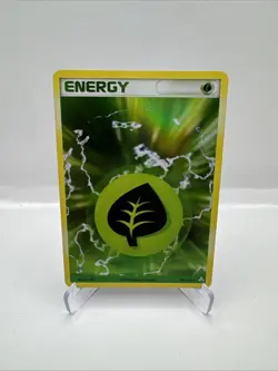 Pokemon Grass Energy Holo 105/110 Ex Holon Phantoms 2006 - Image 1