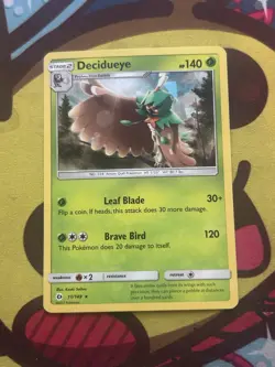 Pokemon Decidueye 11/149 - SM Sun & Moon Base - Shatter Holo - Excellent - Image 1