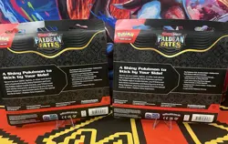 Pokemon Paldean Fates Tech Sticker Collection 3 Pack Blister Fidough Lot Of 2 - Image 3