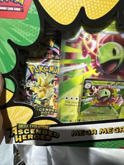 Pokemon Mega MEGANIUM EX Box Mega Evolution Ascended Heroes TCG Factory Sealed - Image 2