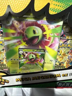 Pokemon Mega MEGANIUM EX Box Mega Evolution Ascended Heroes TCG Factory Sealed - Image 3