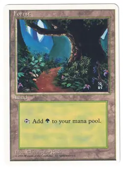 MTG 4th Edition) 1995 - Forest - Image 1
