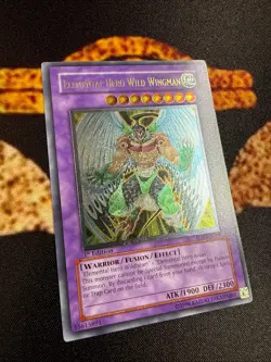 🔥YUGIOH • ELEMENTAL HERO WILD WINGMAN • ULTIMATE RARE • EOJ-EN035 • 1st • NM🔥 - Image 4