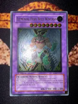 🔥YUGIOH • ELEMENTAL HERO WILD WINGMAN • ULTIMATE RARE • EOJ-EN035 • 1st • NM🔥 - Image 5