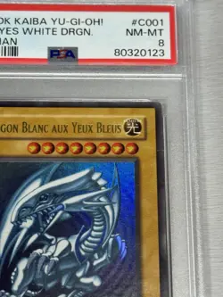 Blue-Eyes White Dragon DDK-C001 SDK-001 Starter Deck: Kaiba CANADIAN NM PSA 8 - Image 3