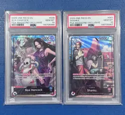 PSA 10 - Sequential One Piece PSA Magazine Boa Hancock #038 Shanks #001 Lot - Image 1