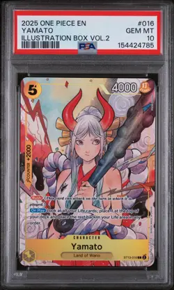 Yamato - Illustration Box Vol 2 One Piece EN Promos #016 PSA 10 GEM MT - Image 1