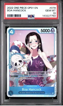 PSA 10 2022 ONE PIECE OP01-ROMANCE DAWN BOA HANCOCK 078 - Image 1