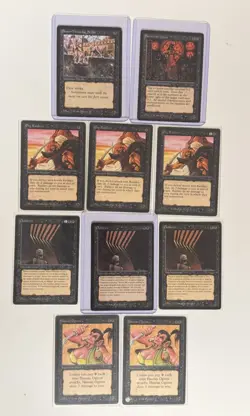 MTG Arabian Nights Card Set (10)- Oubiette, Hasran Ogress, Erg Raiders… - Image 1