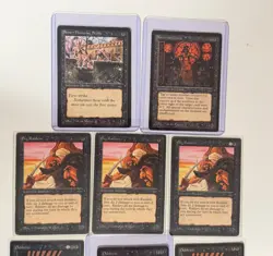 MTG Arabian Nights Card Set (10)- Oubiette, Hasran Ogress, Erg Raiders… - Image 2