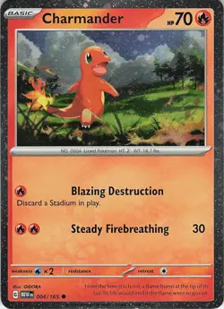 Charmander - (Cosmos Holo) Holo Promo Miscellaneous Cards & Products 004/165 NM - Image 1