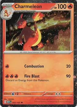 Charmeleon - (Cosmos Holo) Holo Promo Miscellaneous Cards & Products 005/165 NM - Image 1