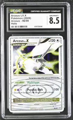 CGC 8.5 Arceus LV.X 2009 Arceus 96/99 Holo Pokemon Card - Image 1