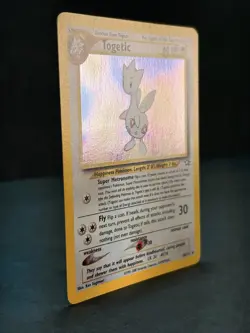 Togetic 16/111 Holo Rare Neo Genesis Pokemon Card Unlimited LP - SWIRL - Image 2