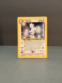 Togetic 16/111 Holo Rare Neo Genesis Pokemon Card Unlimited LP - SWIRL - Image 4