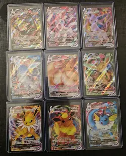 Eeveelution Vmax 9 Card Complete Set Pokemon Evolving Skies NM Umbreon Eevee - Image 1