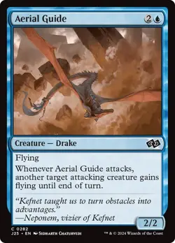 Aerial Guide 282 J25 MTG Blue Drake Flying Common Chaturvedi 2024 Creature - Image 1